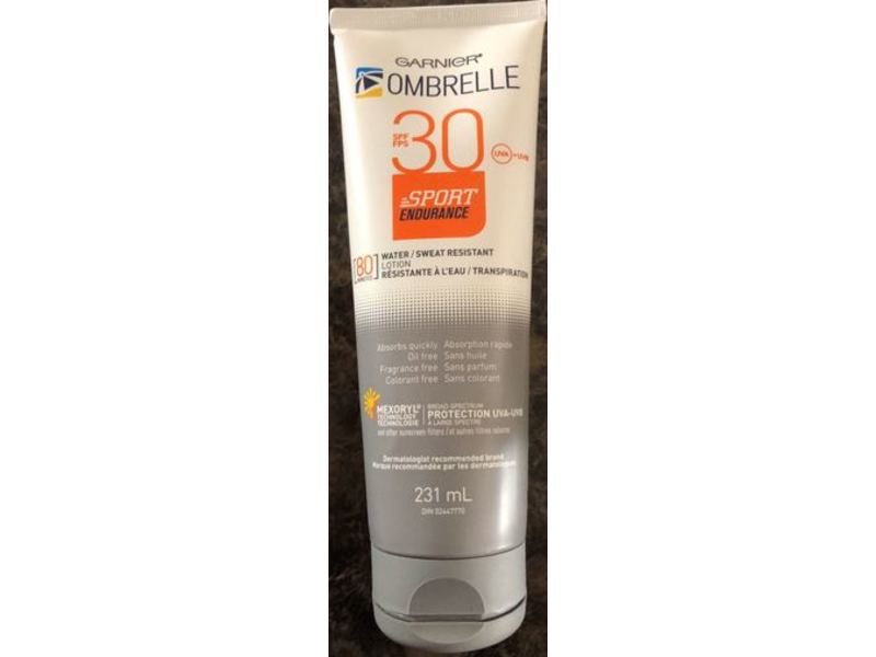 Garnier Ombrelle Sport Endurance Lotion, SPF 30, 231 mL