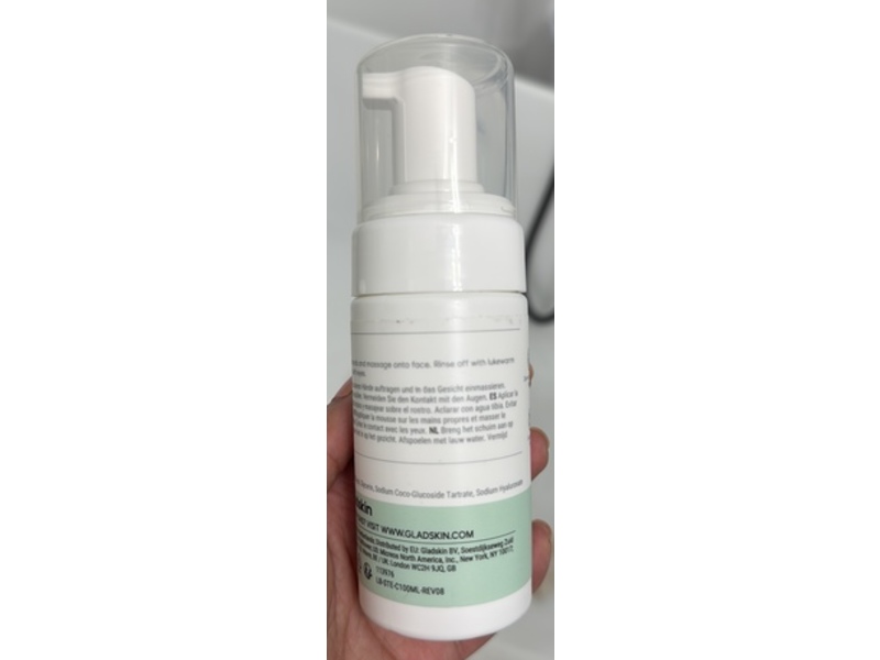 Gladskin Fresh Start Foaming Cleanser Face Wash, 3.38 fl oz/100 mL