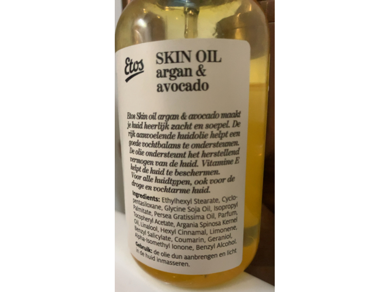 Etos Argan & Avocado Skin Oil