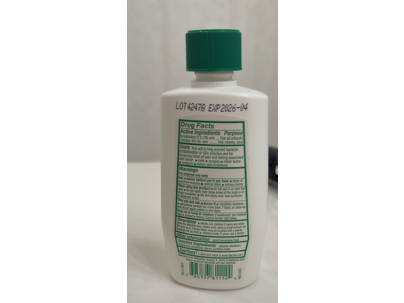 Bactine Max Pain Relieving Cleansing Liquid, 4 fl oz/118 mL