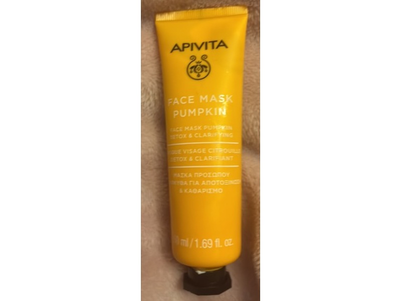 Apivita Face Mask, Pumpkin, 1.69 fl oz/50 mL
