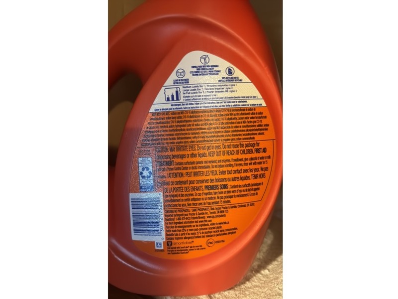Tide Ultra Oxi Boost Liquid Laundry Detergent, 65 Loads, 92 fl oz/2.72 L