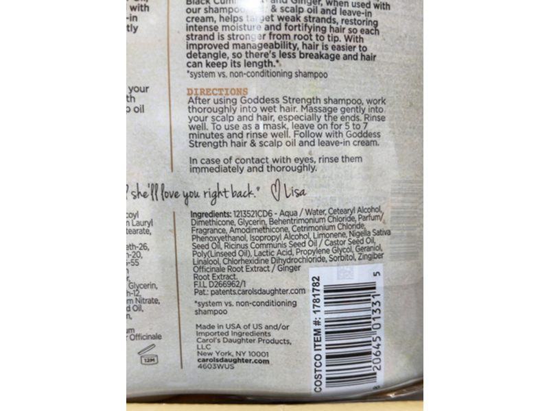 Carol's Daughter Fortifying Shampoo & Conditioner, 28 fl oz/828 mL