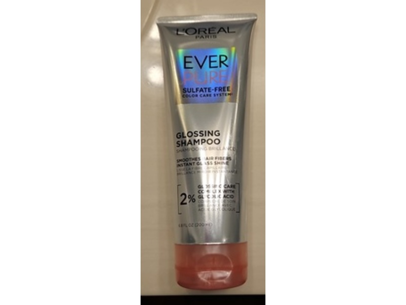 L'Oreal Paris Ever Pure Glossing Shampoo, 6.8 fl oz/200 mL