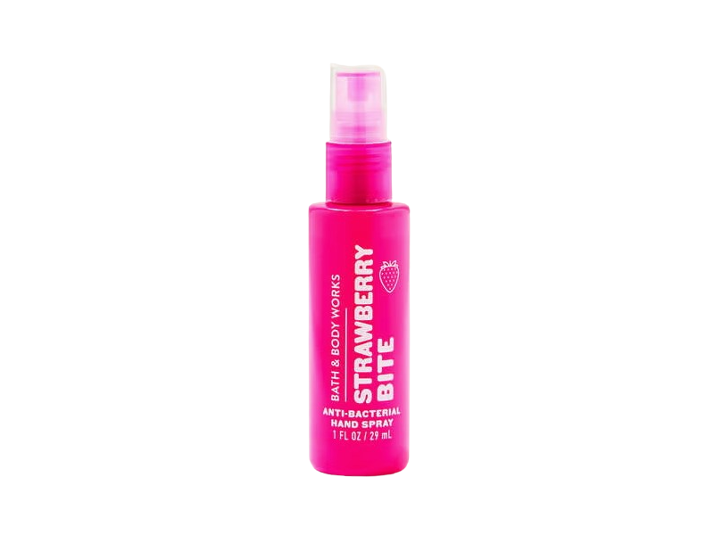 Bath & Body Works Anti-Bacterial Hand Spray, Strawberry Bite, 1 fl oz/29 mL