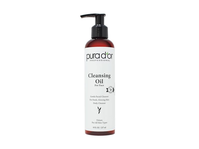 Pura D'or Professional Facial Cleansing Oil, 8 fl oz/237 mL