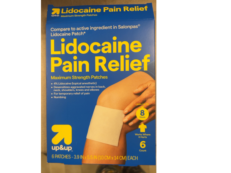 Up & Up Lidocaine Pain Relief Patch, Maximum Strength, 6 Count