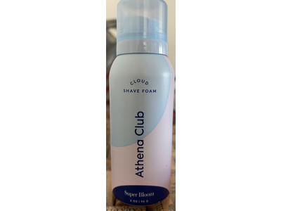 Athena Club Cloud Shave Foam, Super Bloom, 2 oz/56 g