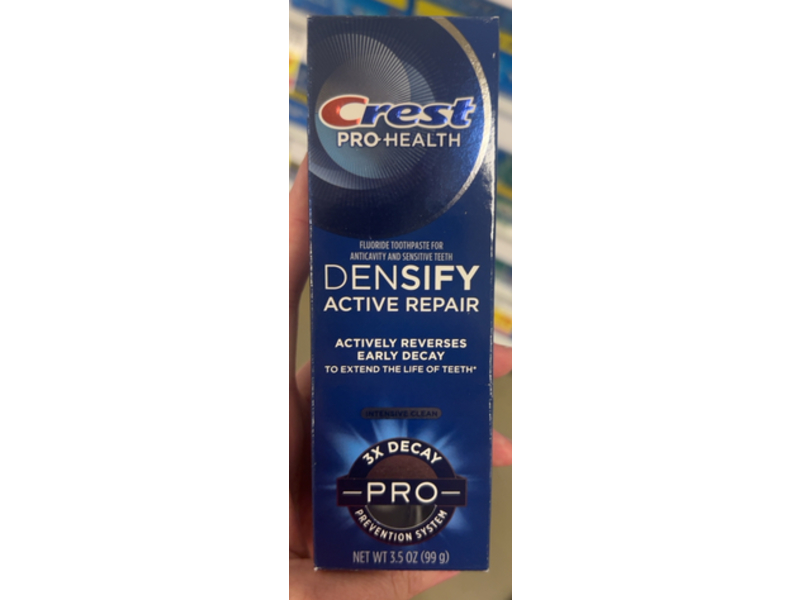 Crest Pro Health Densify Active Repair Toothpaste, 3.5 oz/99 g, Pack Of 3