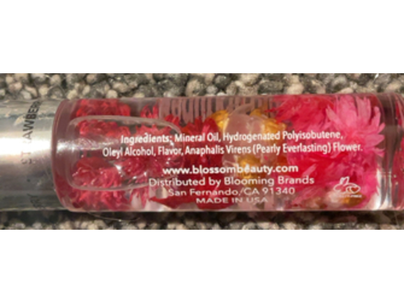 Blossom Beauty In Bloom Roll On Lip Gloss, Strawberry, 0.20 fl oz/5.9 mL