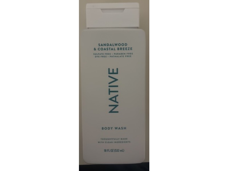 Native Body Wash, Sandalwood & Coastal Breeze, 18 fl oz/532 mL