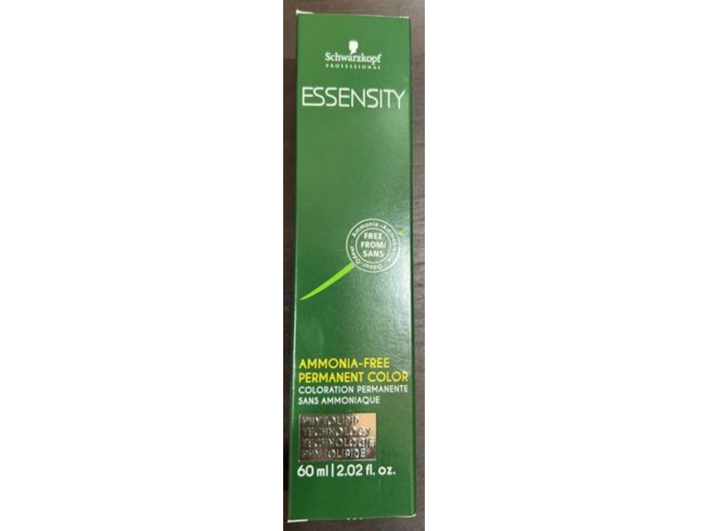 Schwarzkopf Ammonia Free Permanent Color, Essensity 1-0 Black Natural, 2.02 fl oz/60 mL