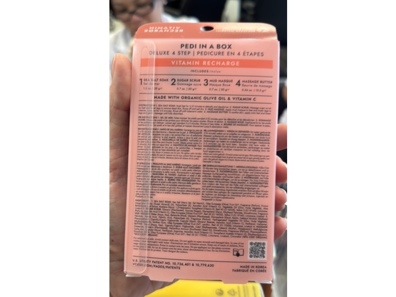 Voesh New York Pedi In A Box Deluxe 4 Step Kit, Vitamin Recharge