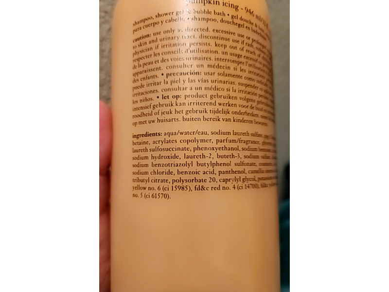 Philosophy Shampoo, Shower Gel & Bubble Bath Gel, Pumpkin Icing, 32 fl oz/946 mL