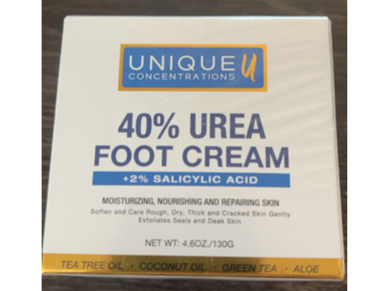 Unique Concentrations Urea Foot Cream with 2% Salicylic Acid, 4.6 oz/130 g