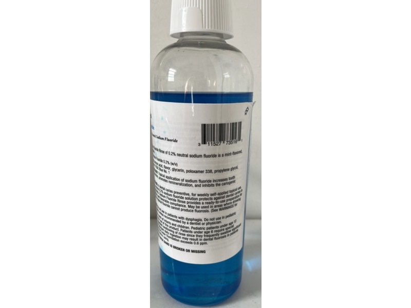 Sodium Fluoride Rinse, Cool Mint, 16 fl oz/473 mL, Wentworth (Rx)
