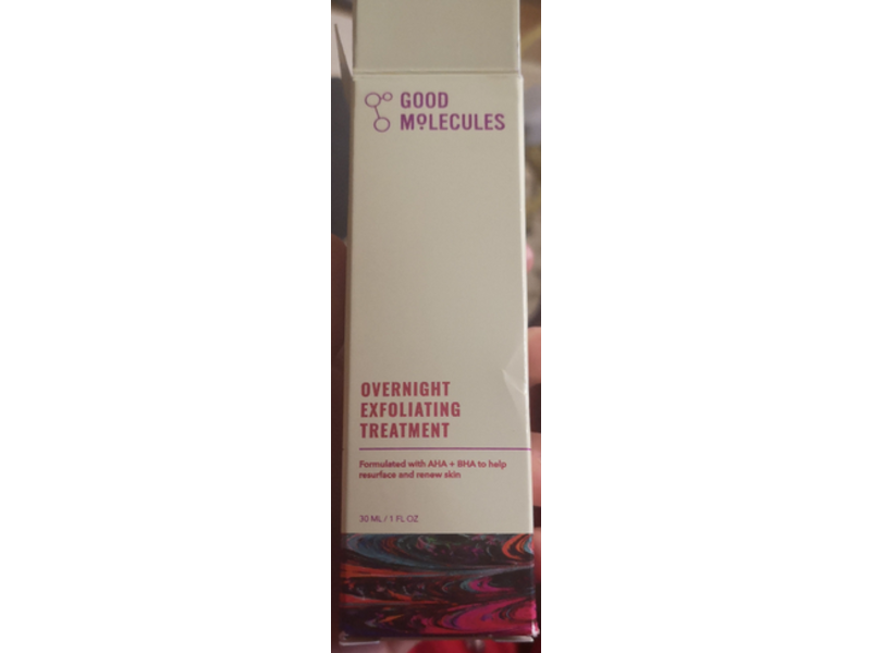 Good Molecules Overnight Exfoliating Treatment, 1 fl oz/30 mL
