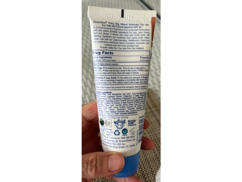 Stream 2 Sea Every Day Tint Mineral Sunscreen, SPF 45, 2.5 fl oz/75 mL