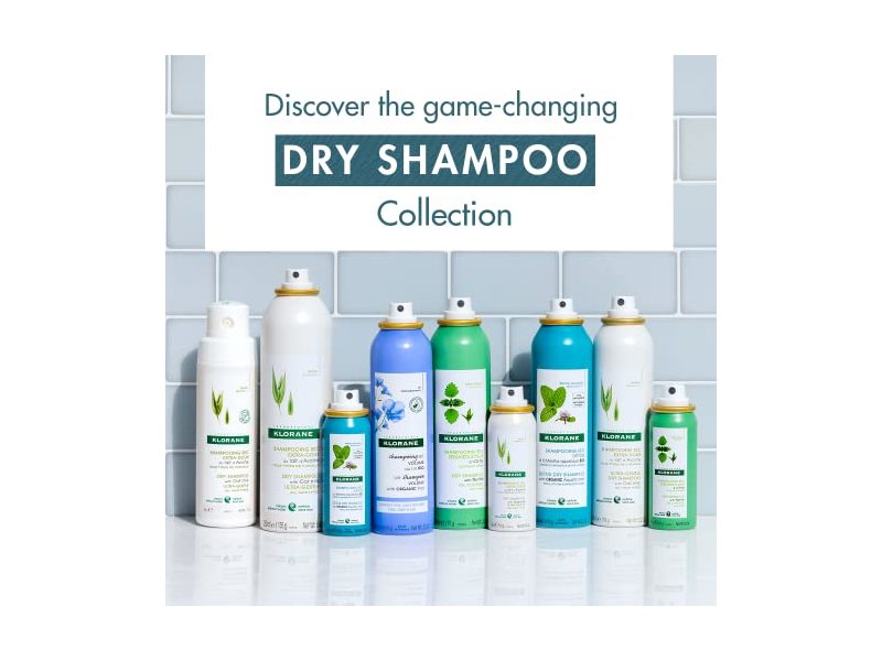 Klorane Detox Dry Shampoo, Aquatic Mint, 1 oz/31 mL