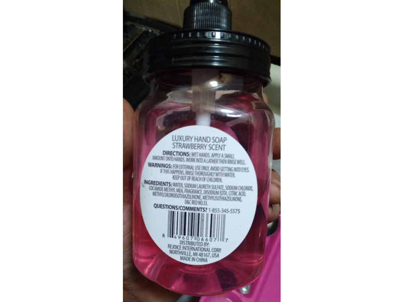 Luxury Hand Soap, Strawberry, 15 fl oz/443 mL