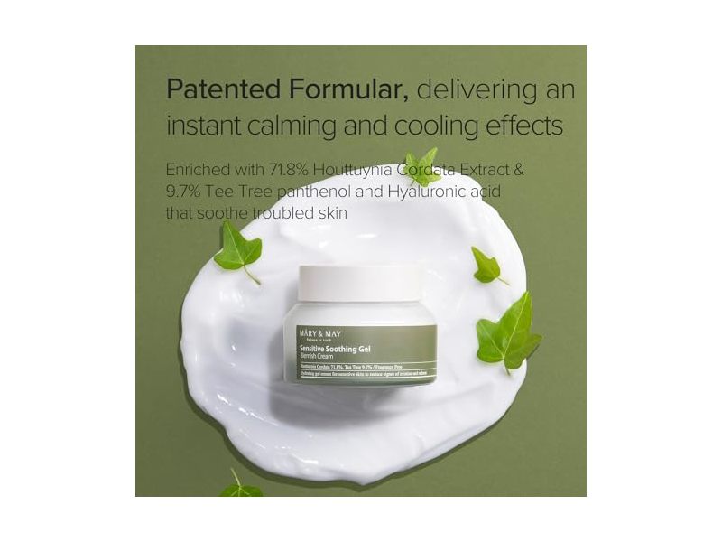 Mary & May Sensitive Soothing Gel Cream, 70 g/2.46 fl oz