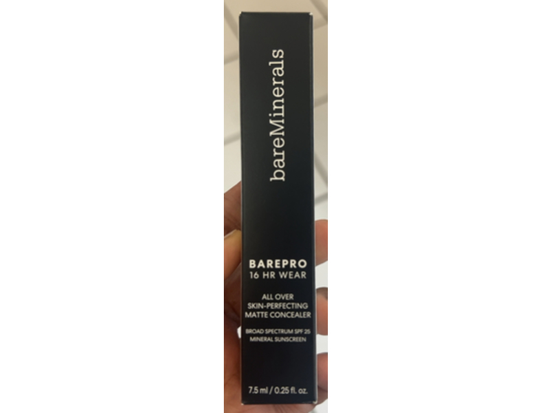 bareMinerals Bare Pro All Over Skin-Perfecting Matte Concealer, SPF 25 Medium Deep 400 Neutral, 0.25 fl oz/7.5 mL