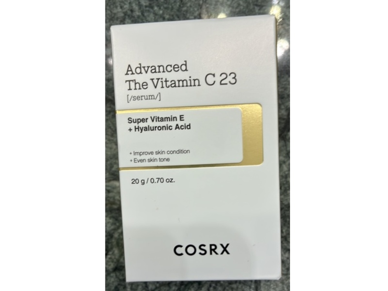 Cosrx Advanced The Vitamin C 23 Serum, Super Vitmain E + Hyaluronic Acid, 0.70 oz/20 g