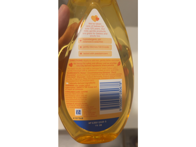 Johnson's Baby Shampoo, 500mL