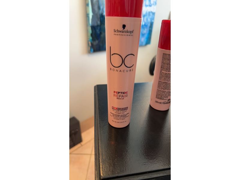 Schwarzkopf BC Bonacure Peptide Repair Rescue Deep Nourishing Micellar Shampoo, 8.5 fl oz