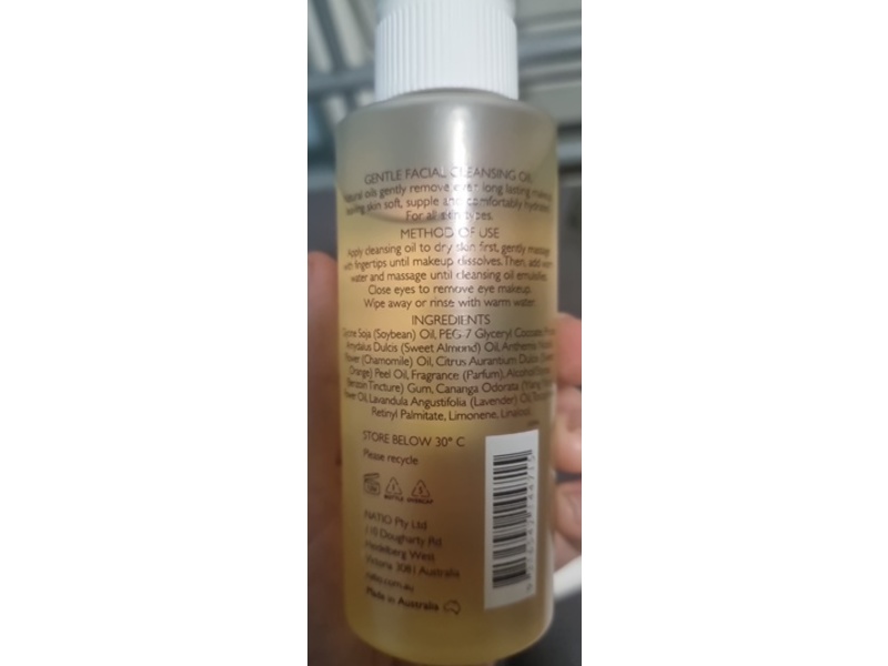 Natio Aromatherapy Gentle Facial Cleansing Oil, 4.2 fl oz/125 mL