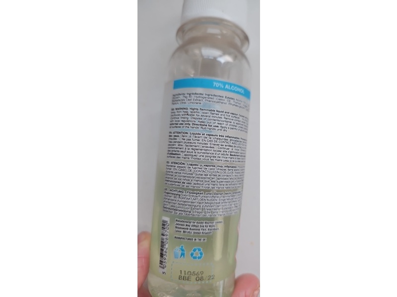 Sanditize Anti-Bacterial Hand Gel with Aloe Vera Extract, 3.38 fl oz/100 mL