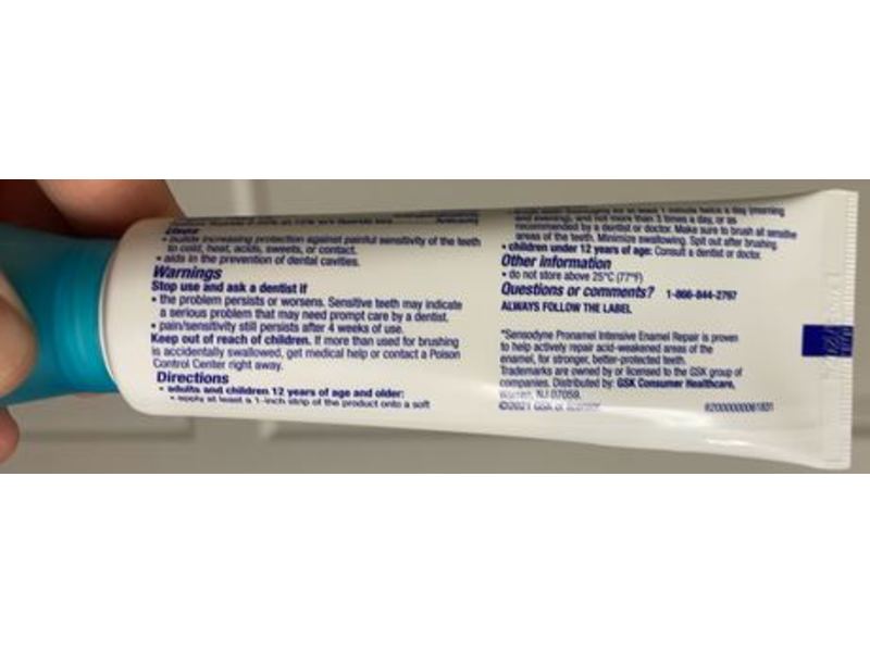 Sensodyne Pronamel Intensive Enamel Repair Toothpaste, Extra Fresh, 3.4 oz/96.45 g