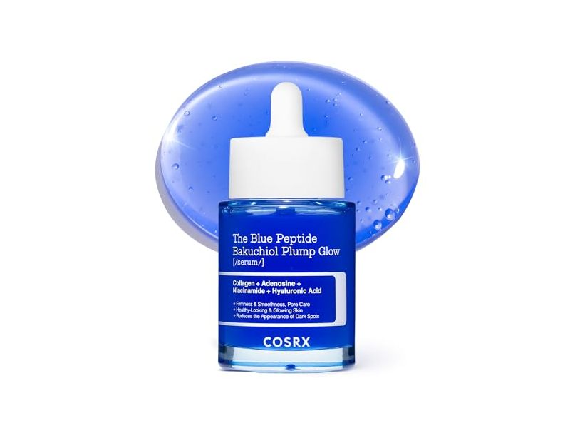 Cosrx The Blue Peptide Bakuchiol Plump Glow Serum, 1.69 fl oz/50 mL