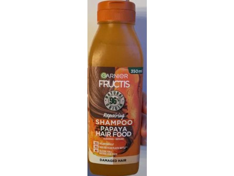 Garnier Fructis Repairing Shampoo, Papaya Hair Food, 350 mL