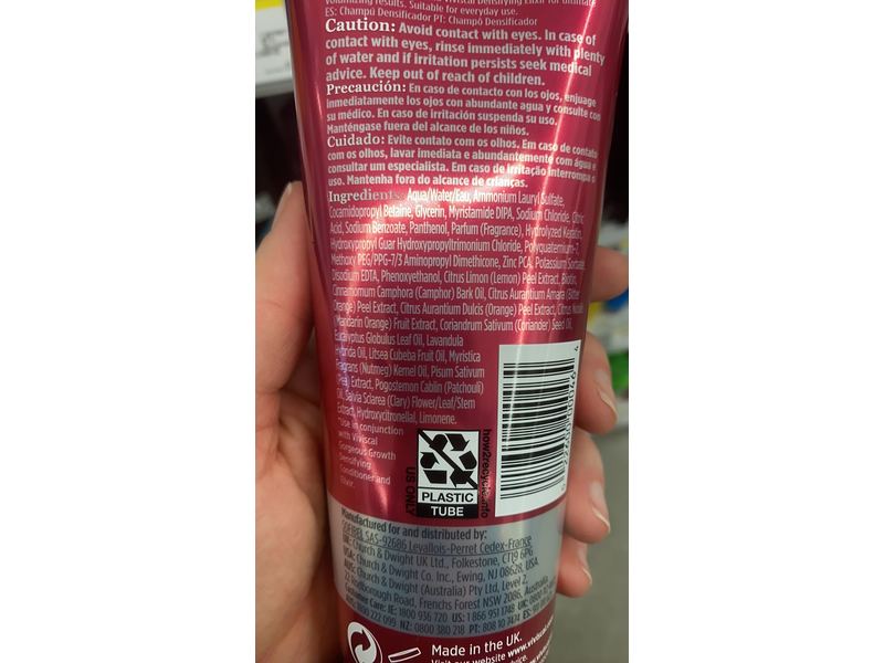 Viviscal Gorgeous Growth Densifying Shampoo, Ana:Tel Complex, 8.45 fl oz/250 mL