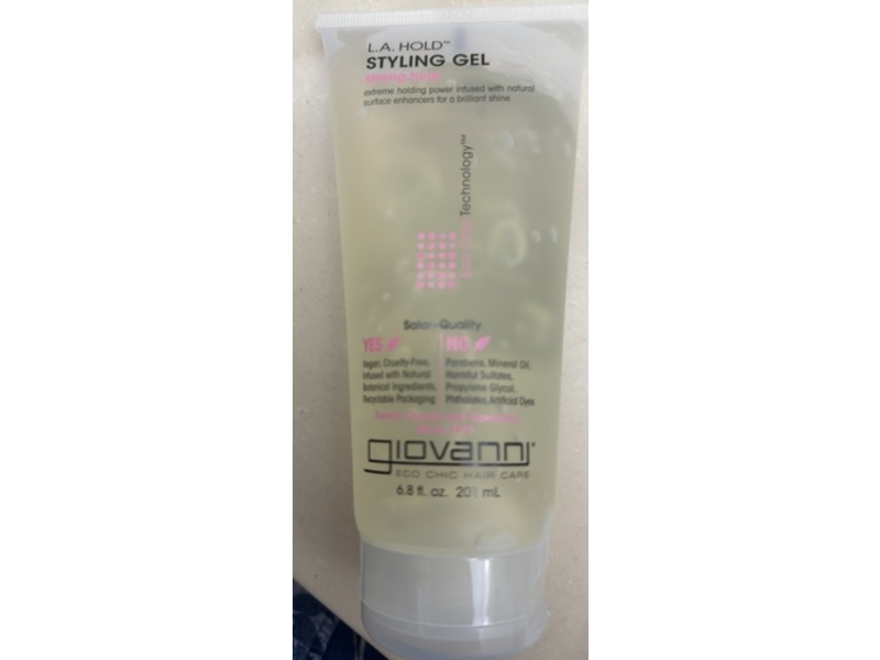 Giovanni La Hold Styling Gel, Strong Hold, 6.8 fl oz/20 mL