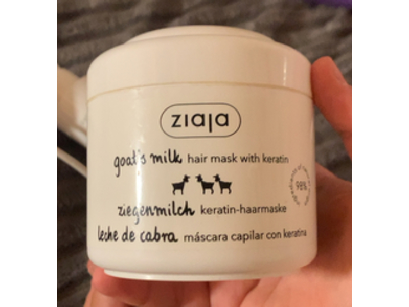 Ziaja Goat's Milk Hair Mask, Keratin, 7.0 fl oz/200 mL