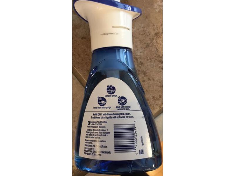 Dawn Ultra Platinum Erasing Dish Foam, Fresh Rapids Scent, 10.1 oz/300 mL, Pack Of 2