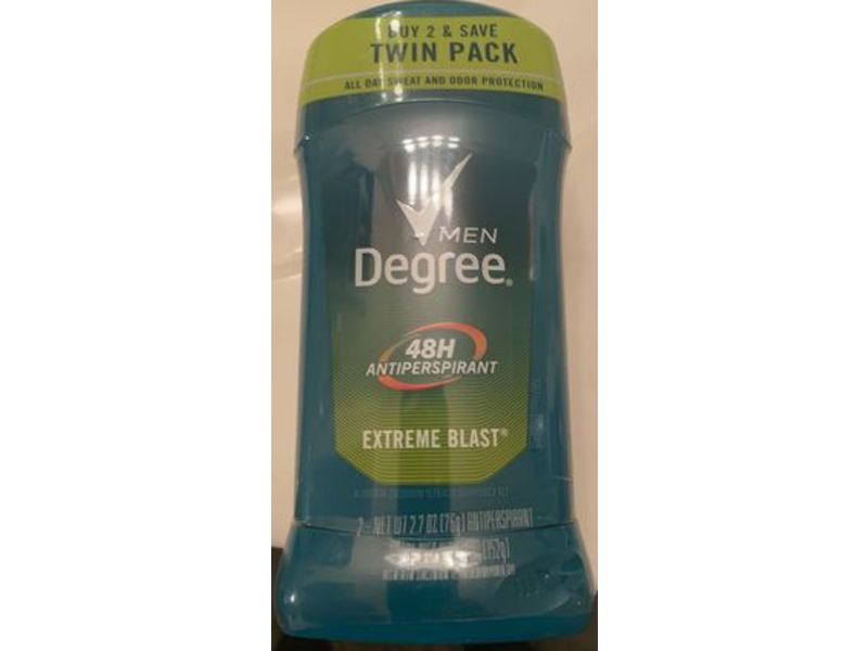 Degree Men Antiperspirant Extreme Blast, Twin Pack, 5.4 oz/ 152 g