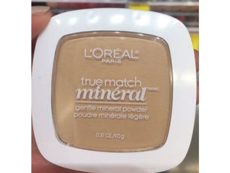 L'Oreal Paris True Match Mineral Pressed Powder, 407 Natural Buff, 0.31 oz/9 g