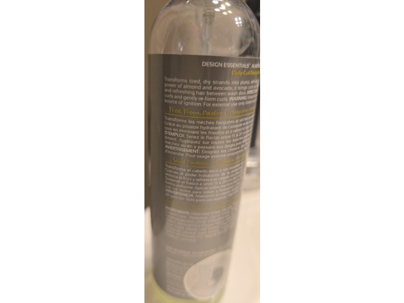 Design Essentials Natural Daily Curl Revitalizer, Almond & Avocado, 8 fl oz/235 mL