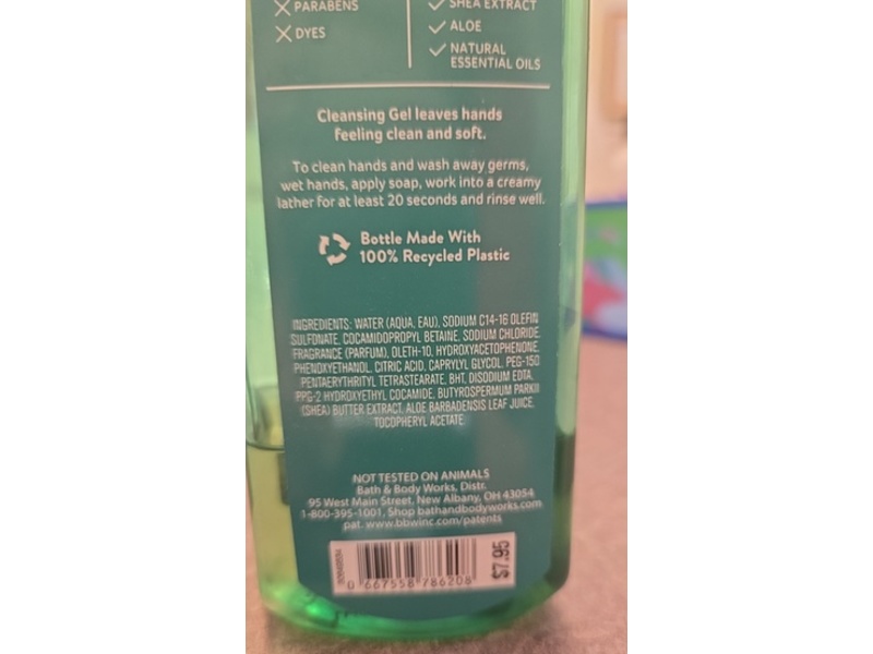 Bath & Body Works Cleansing Gel Hand Soap, 8 fl oz/236 mL