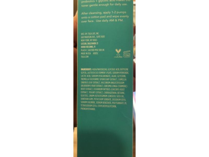 Tula Skincare Get Toned Pro-Glycotic 10% Resurfacing Toner, 3 fl oz/90 mL