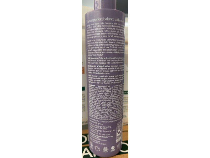 Innersense Bright Balance Hairbath A Toning Shampoo, 10 fl oz/295 mL