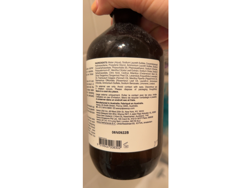 Aesop Volumising Shampoo, 16.9 fl oz/500 mL