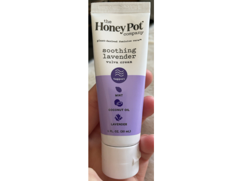 The Honey Pot Company Soothing Lavender Vulva Cream, 1 fl oz/30 mL