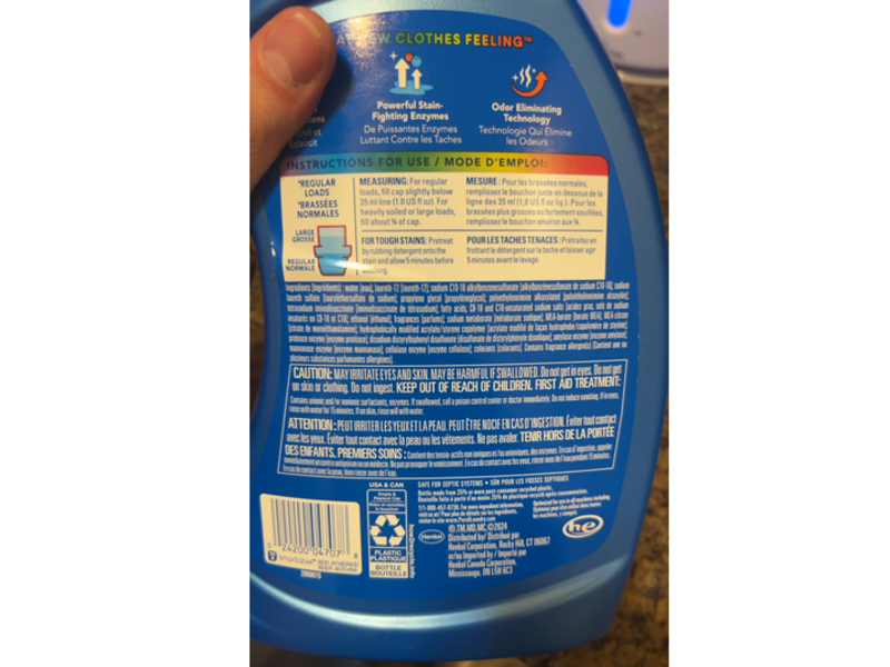 Persil Advanced Clean Liquid Laundry Detergent, Oxi+Odor Power, 82 Loads, 82.5 fl oz/2.43 L