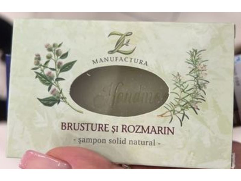 Brusture Si Rozmarin, (Solid Shampoo with Burdock and Rosemary), 100 g