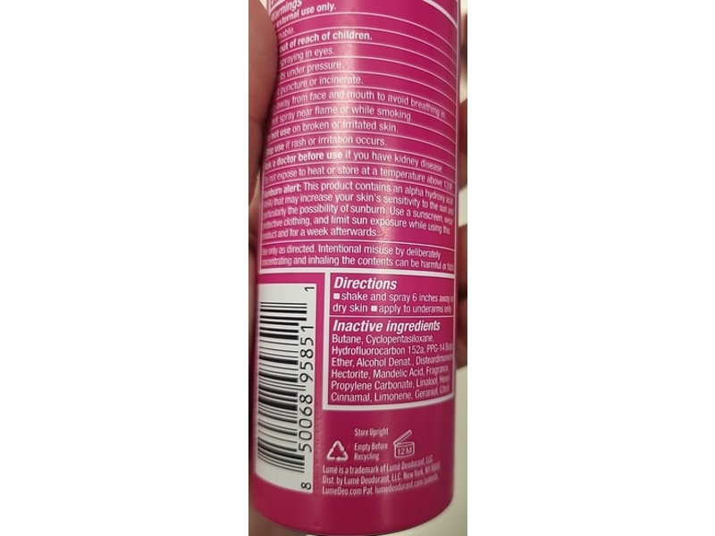 Lume Deodorant + Sweat Control, Clean Tangerine, 4.3 oz/122 g