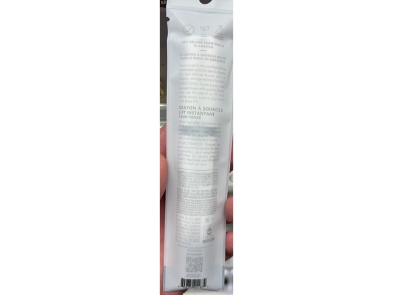 e.l.f. Cosmetics Instant Lift Brow Pencil, Deep Brown, 0.006 oz/0.18 g, Pack Of 2